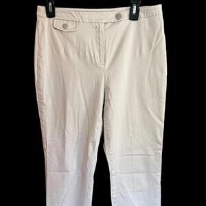 Jones New York Signature Stretch Cream slacks size 6